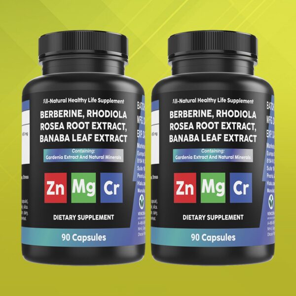 Natural Berberine Weight Loss Capsules (2 Bottle)