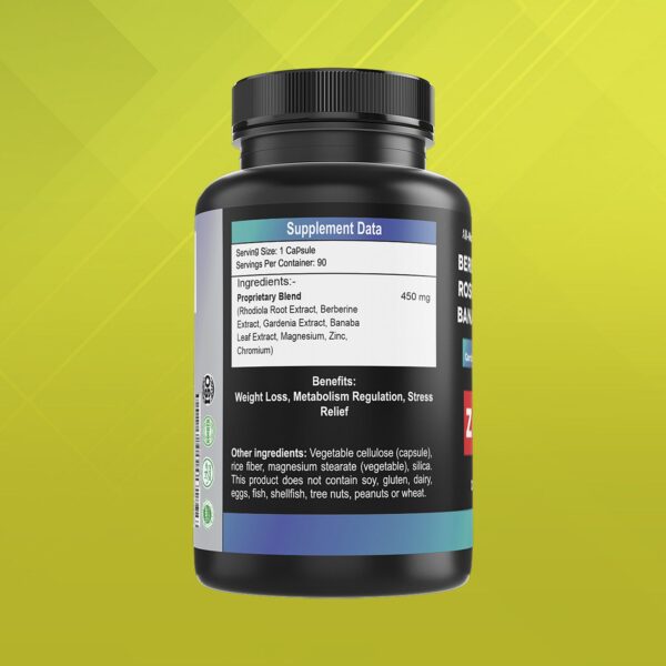 Natural Berberine Weight Loss Capsules (1 Bottle) - Image 2